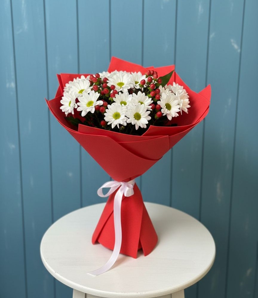 Букет цветов из: Хризантемы в Нижнее Казанище