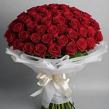 Букет 101 Красная роза Блэк Мэджик в Нижнее Казанище