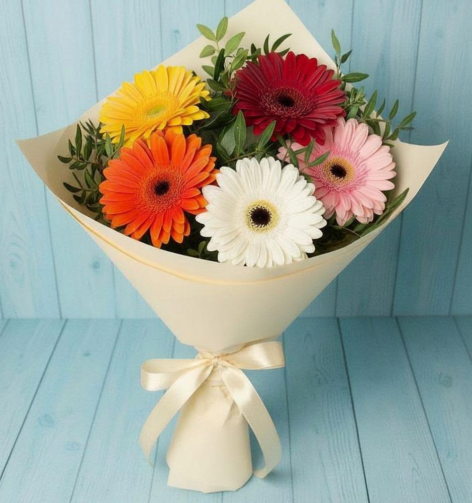Букет цветов из: Герберы в Нижнее Казанище