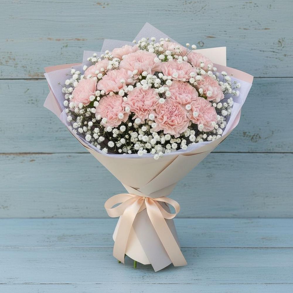 Букет цветов из: Гвоздики в Нижнее Казанище