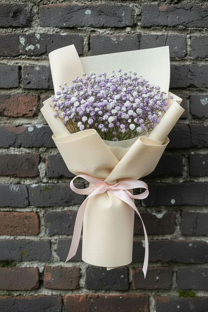 Букет цветов из: Гипсофила в Нижнее Казанище