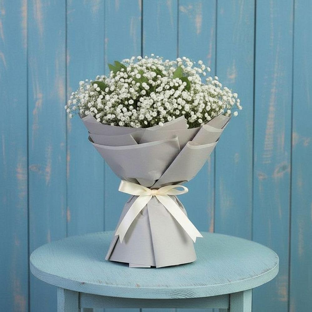 Букет цветов из: Гипсофила в Нижнее Казанище