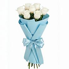 Букет 7 белых роз Проуд в Нижнее Казанище