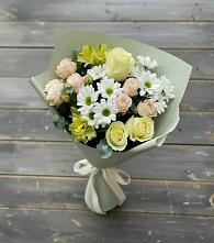 Букет цветов из:  Альстромерии, Розы и Хризантемы #REPLACE_PRED# Нижнее Казанище