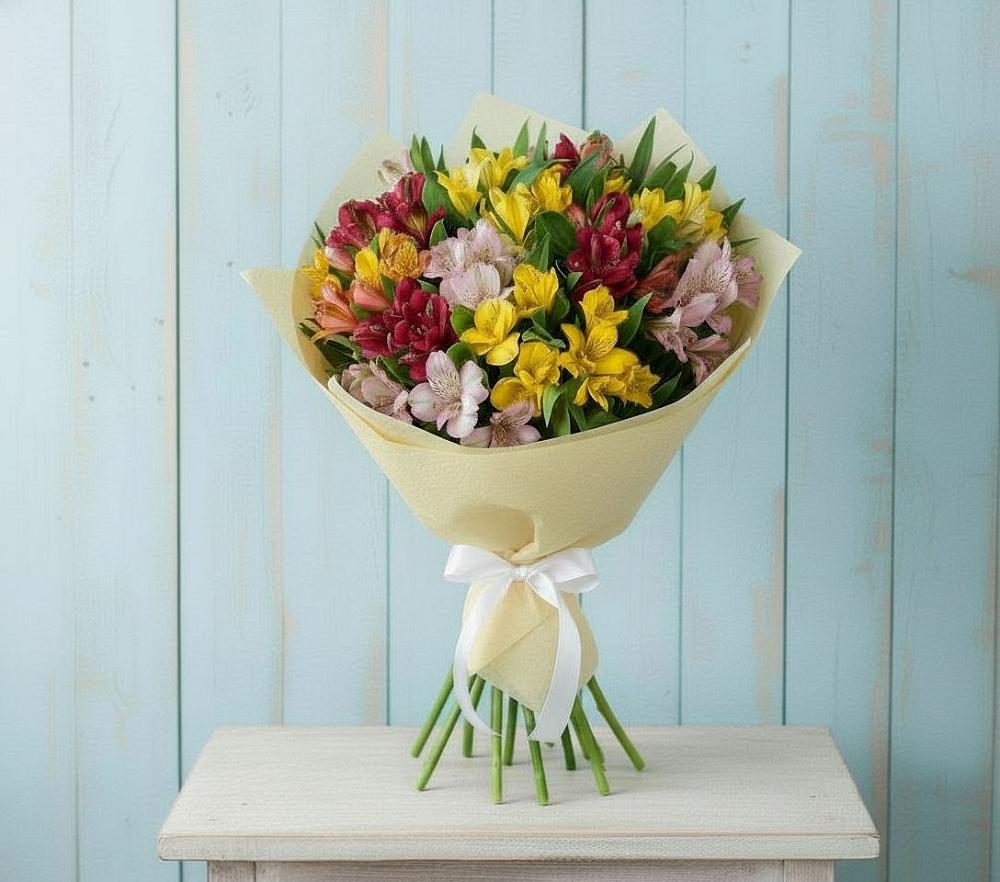 Букет цветов из: Альстромерии в Нижнее Казанище