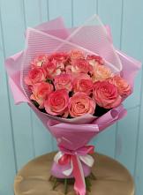 Букет 15 Розовых роз Равель в Нижнее Казанище