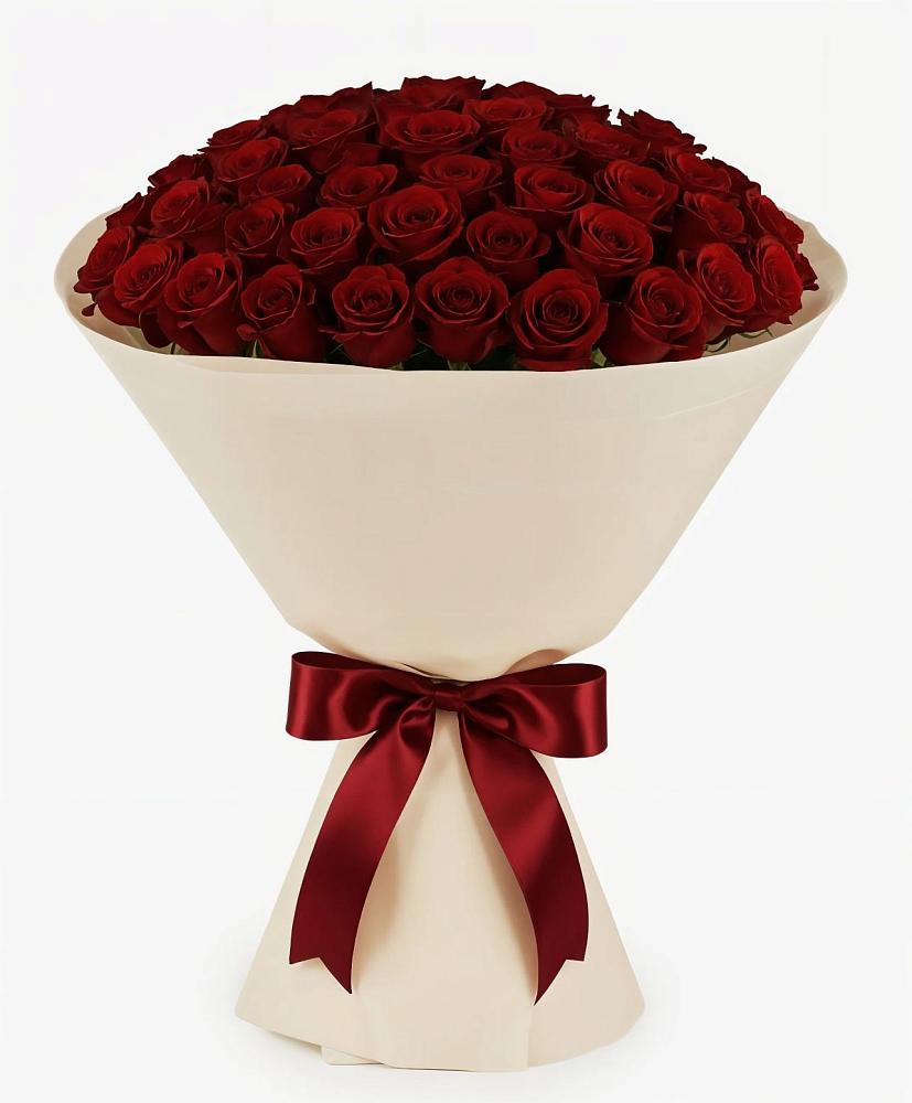 Букет 101 Бордовая роза Блэк Бакарра в Нижнее Казанище