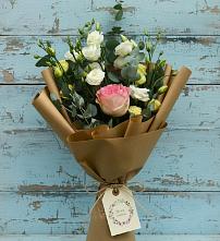 Букет цветов из:  Розы и Лизиантусы в Нижнее Казанище