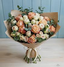 Букет цветов из:  Альстромерии и Розы #REPLACE_PRED# Нижнее Казанище