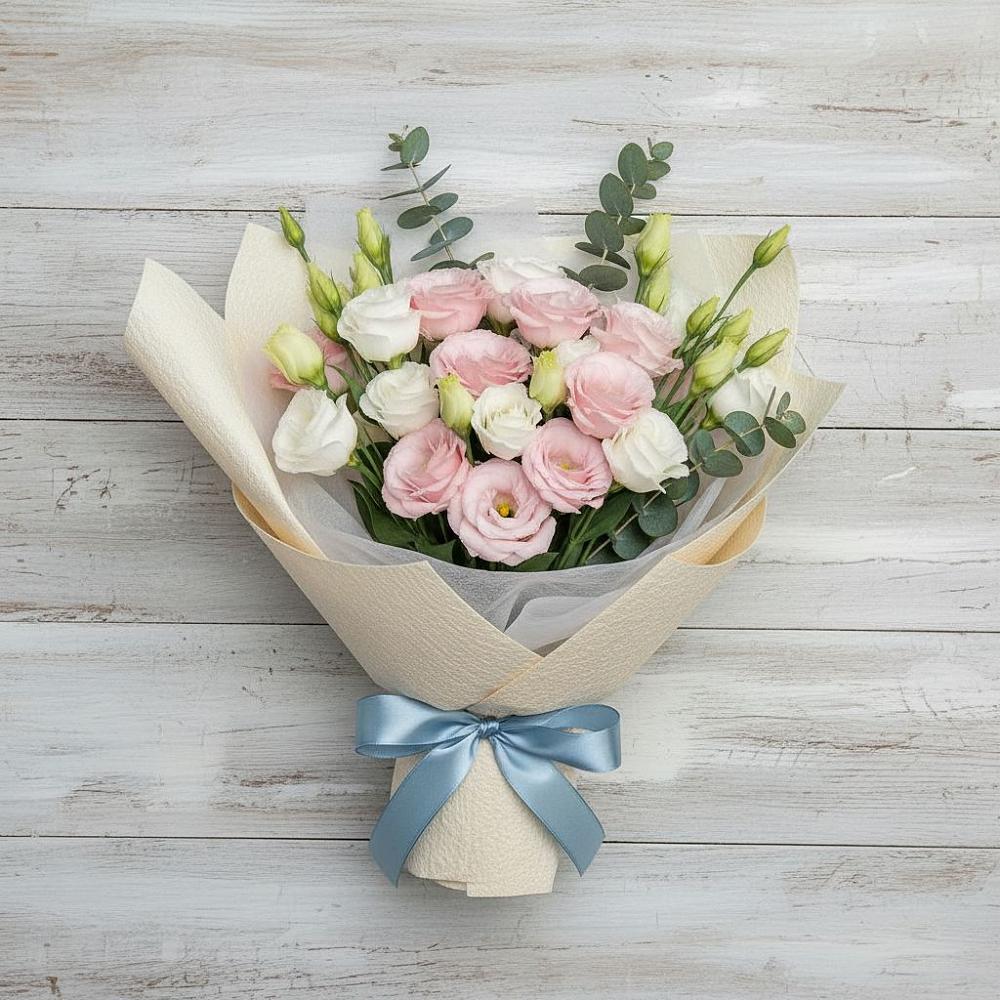 Букет цветов из: Лизиантусы в Нижнее Казанище